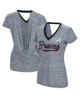 Lids Cleveland Guardians Touch Women's Halftime Back Wrap Top V