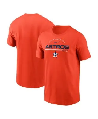 Houston Astros Nike Authentic Collection Raglan Performance Long Sleeve T- Shirt - Orange/Navy