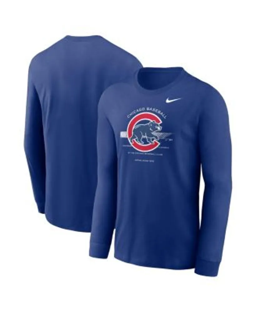 Chicago Cubs Nike Over Arch Performance Long Sleeve T-Shirt - Royal