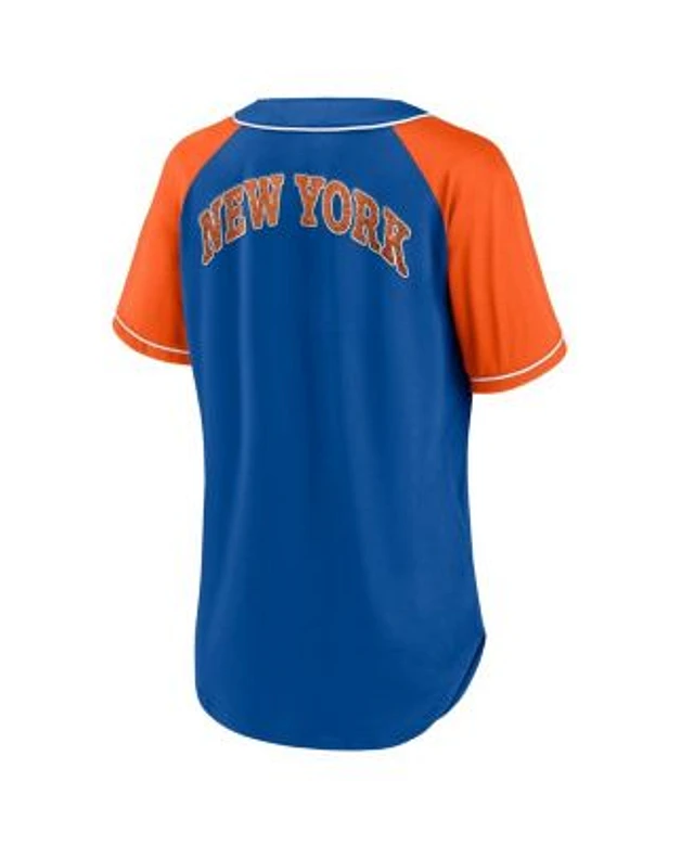 Women's New York Mets Fanatics Branded Royal Mother's Day Logo V-Neck  T-Shirt