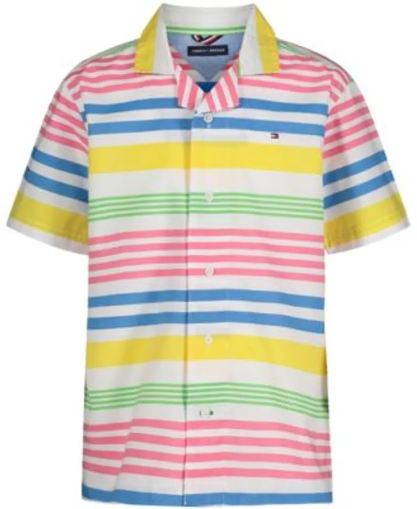 Tommy Hilfiger Big Pop X Prep Short Sleeve Poplin Camp Shirt | Hawthorn Mall
