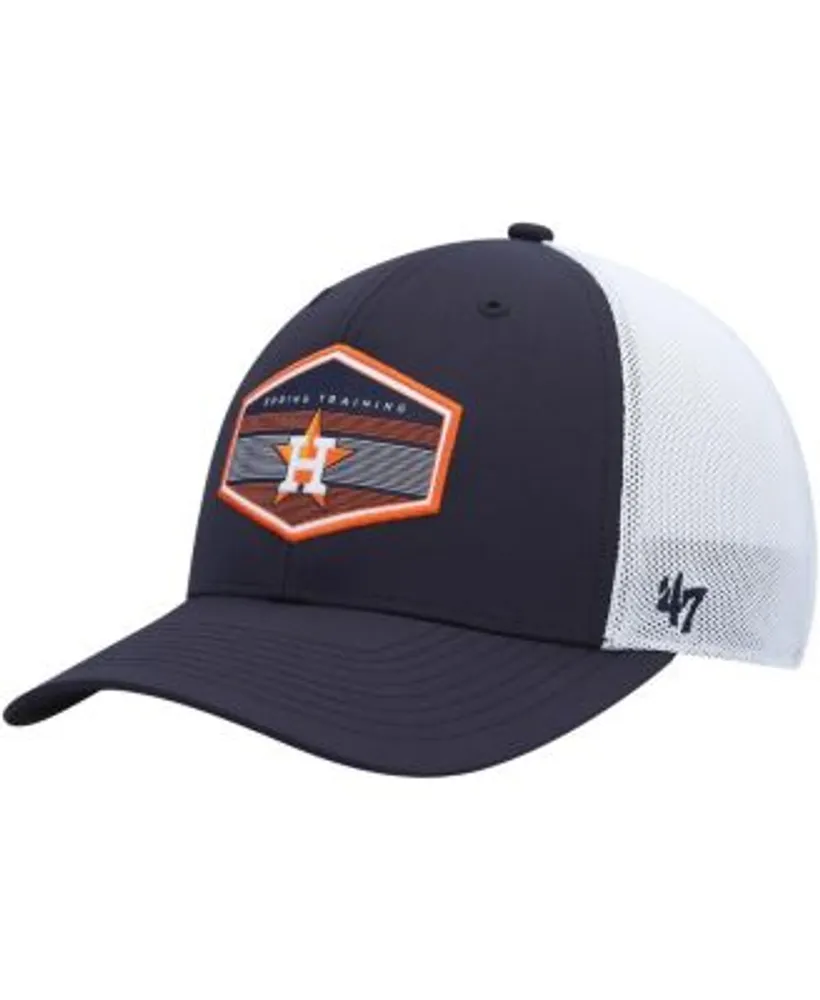 47 Brand Men's Navy, White Houston Astros Spring Training Burgess Trucker  Snapback Hat