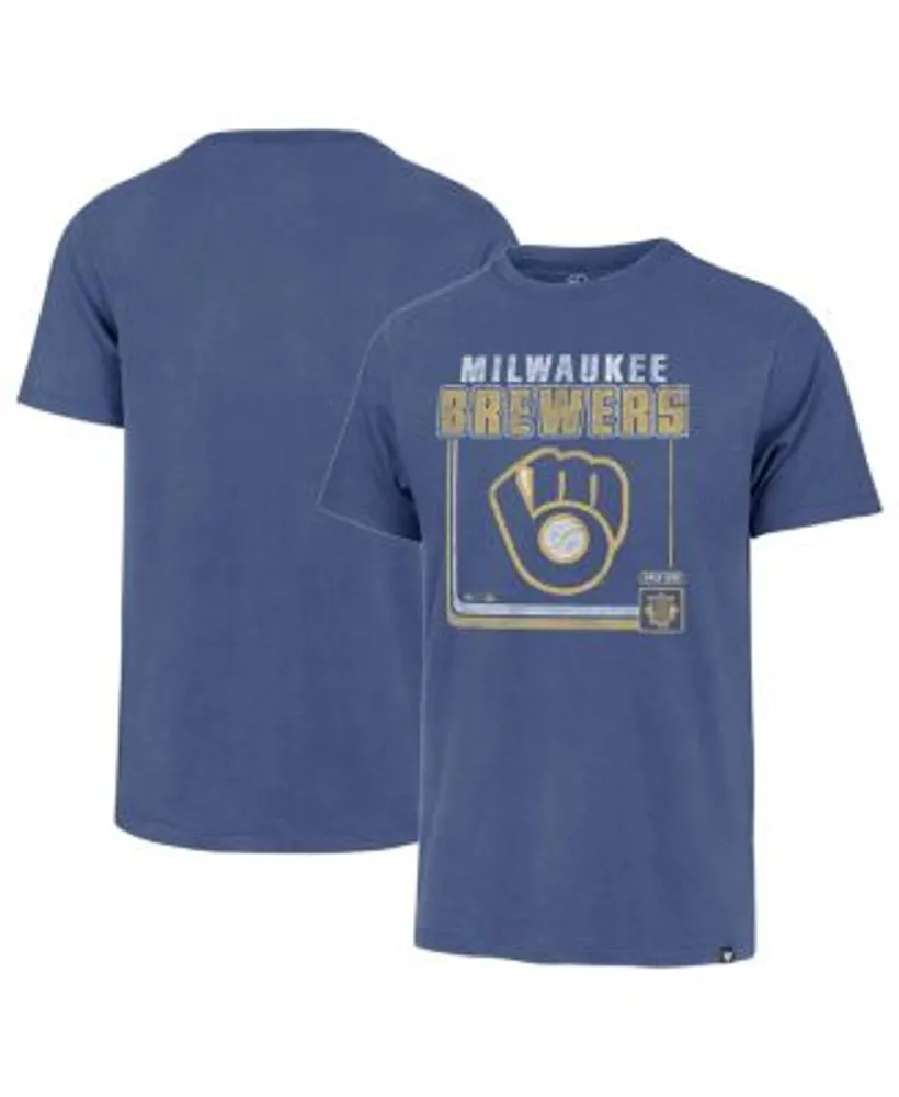 Milwaukee Brewers Youth Distressed Logo T-Shirt - Royal Blue