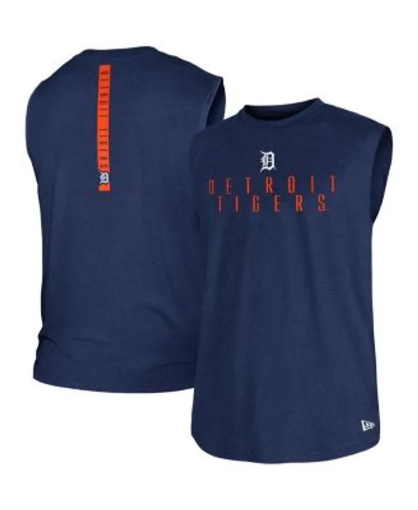 Men's Nike Navy Atlanta Braves Knockout Stack Exceed Performance Muscle Tank Top