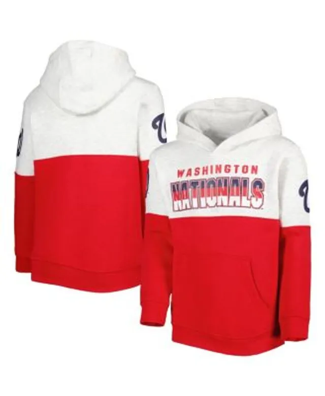 Youth Heather Gray/Red St. Louis Cardinals Playmaker Pullover Hoodie