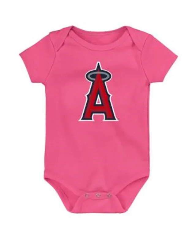 Infant St. Louis Cardinals Red/Navy/Pink Baseball Baby 3-Pack Bodysuit Set