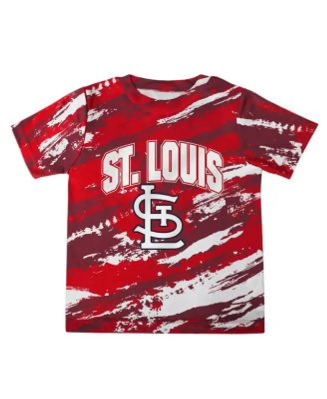 Outerstuff Toddler Boys and Girls Red, Navy St. Louis Cardinals Batters Box  T-shirt Pants Set