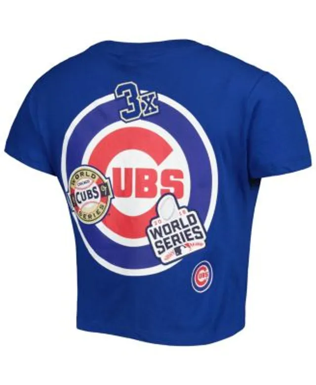 Women's New Era Blue Chicago Cubs Historic Champs T-Shirt Size: Large