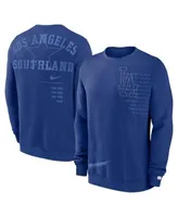 Men's Royal/White Los Angeles Dodgers Big & Tall Pullover Sweatshirt