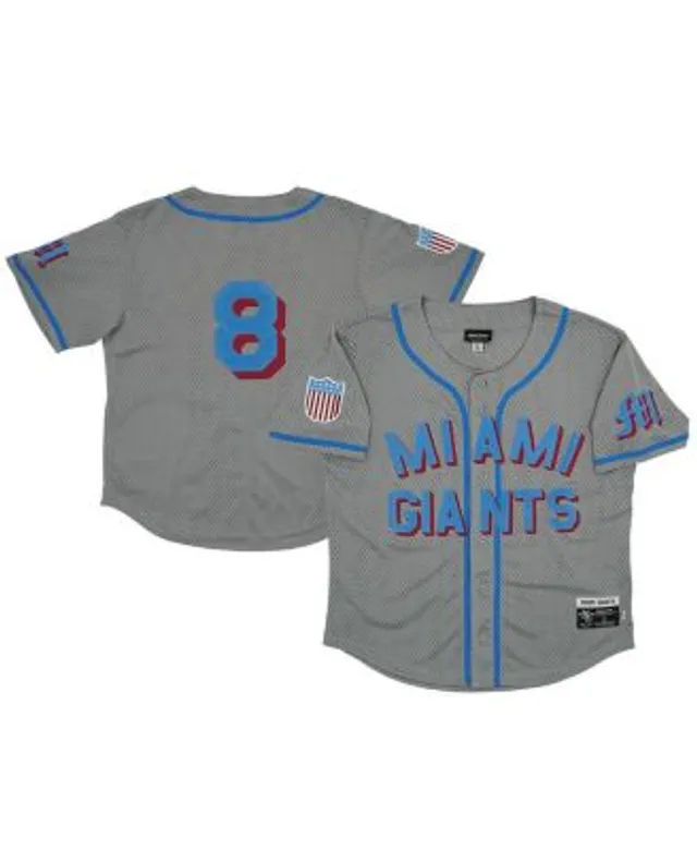 Men's Rings & Crwns #23 Cream Chicago American Giants Mesh Button-Down Replica Jersey Size: Large