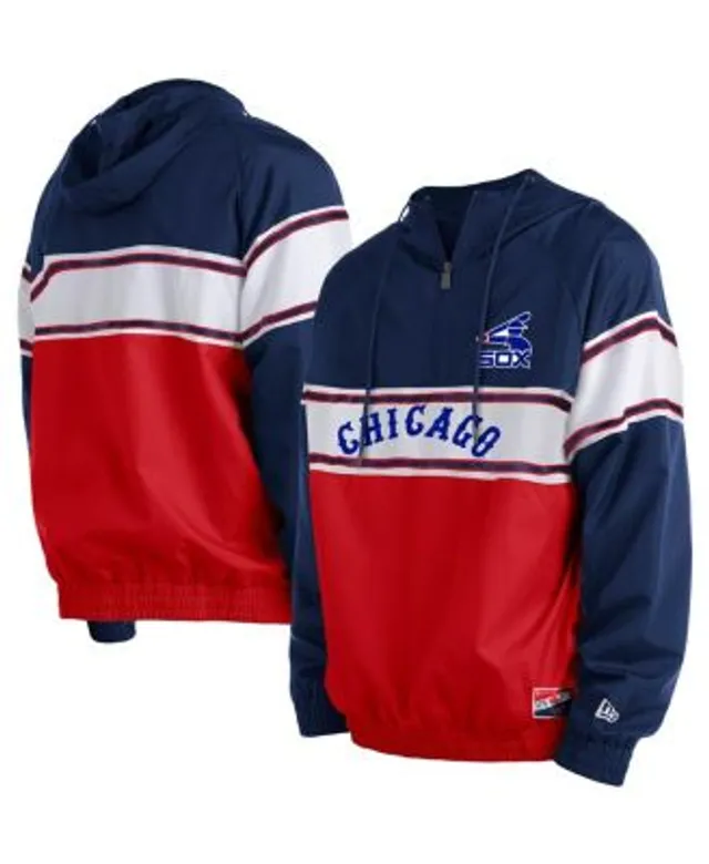 Men's Atlanta Braves Mitchell & Ness Red Anorak Raglan Half-Zip Pullover  Hoodie