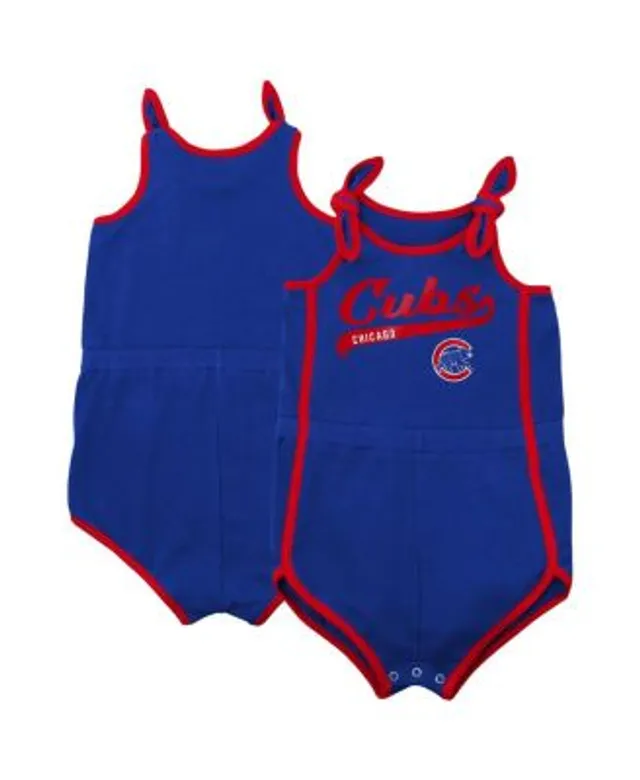 Chicago Cubs Newborn Power Hitter Short Sleeve Bodysuit - White