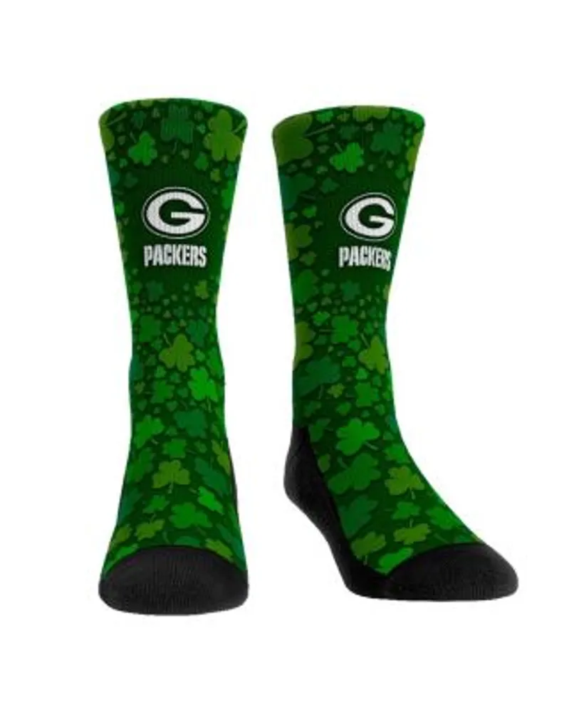 Rock 'Em Men's and Women's Socks Green Bay Packers St. Patty's Day Shamrock  Crew Socks