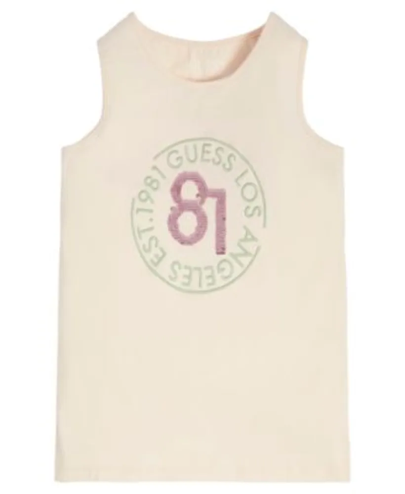 Jersey Sequin Tank - White