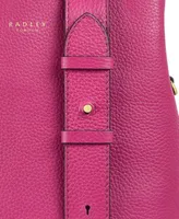 RADLEY Dukes Place pebbled leather compartment medium crossbody bag -CLAY