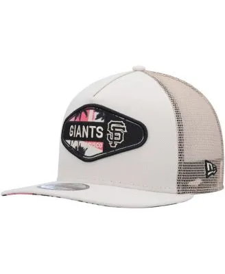 Men's New Era Natural San Francisco Giants Retro Beachin' Bucket Hat