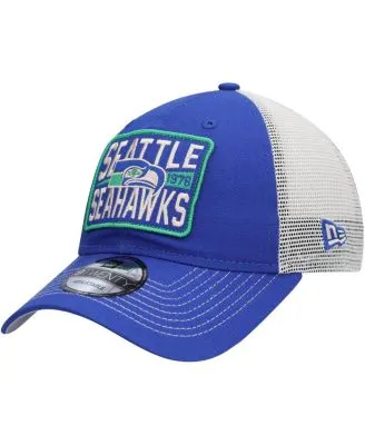 New Era Men's Royal, Natural New York Giants Devoted Trucker