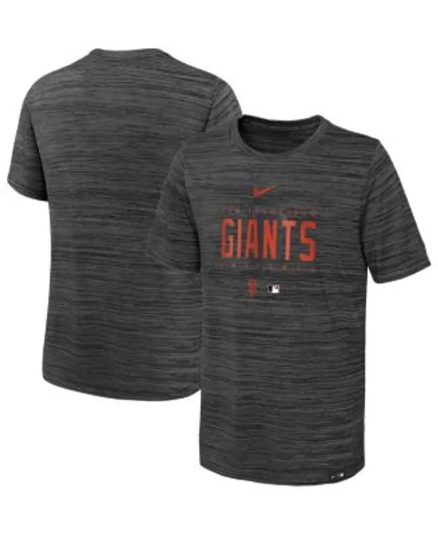 San Francisco Giants Nike Authentic Collection Velocity Performance  Practice T-Shirt - Heather Charcoal