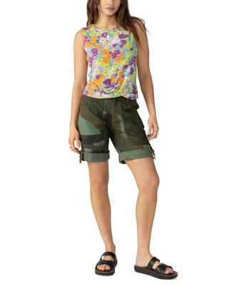 Women's Floral-Print Twist-Front Tank Top