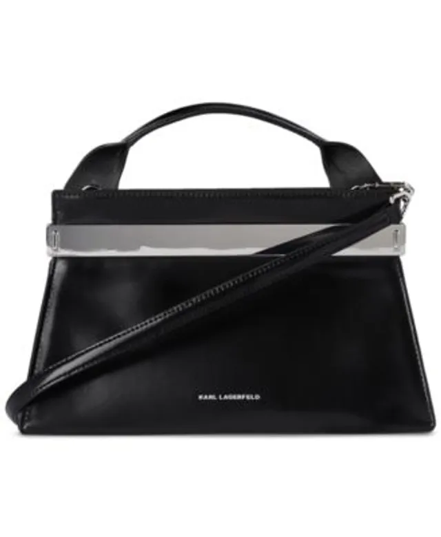 Karl Lagerfeld monogram-print Faux-Leather Briefcase - Black
