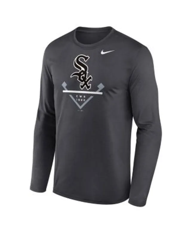 Men's Chicago White Sox Nike Black Wordmark Velocity Performance T-Shirt