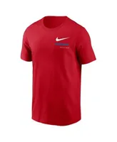 Men's Nike Red Philadelphia Phillies Wordmark Velocity Performance T-Shirt