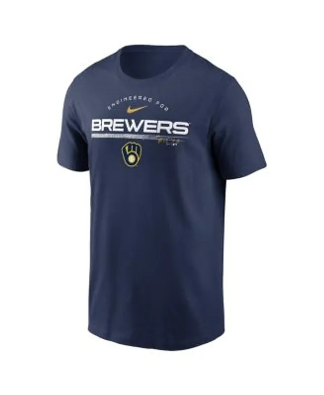 Men's Navy Milwaukee Brewers Batting Practice T-shirt