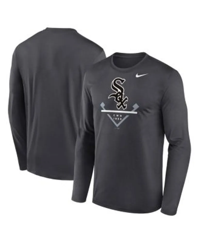 Nike Men's Anthracite Chicago White Sox Icon Legend Performance Long Sleeve  T-shirt