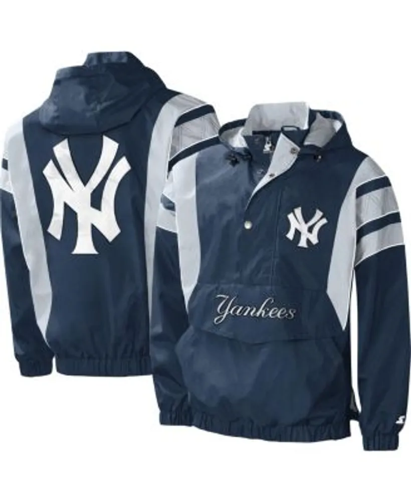 NIKE MLB New York Yankees Men's Size 2XL Full Zip Grey/Blue Hood