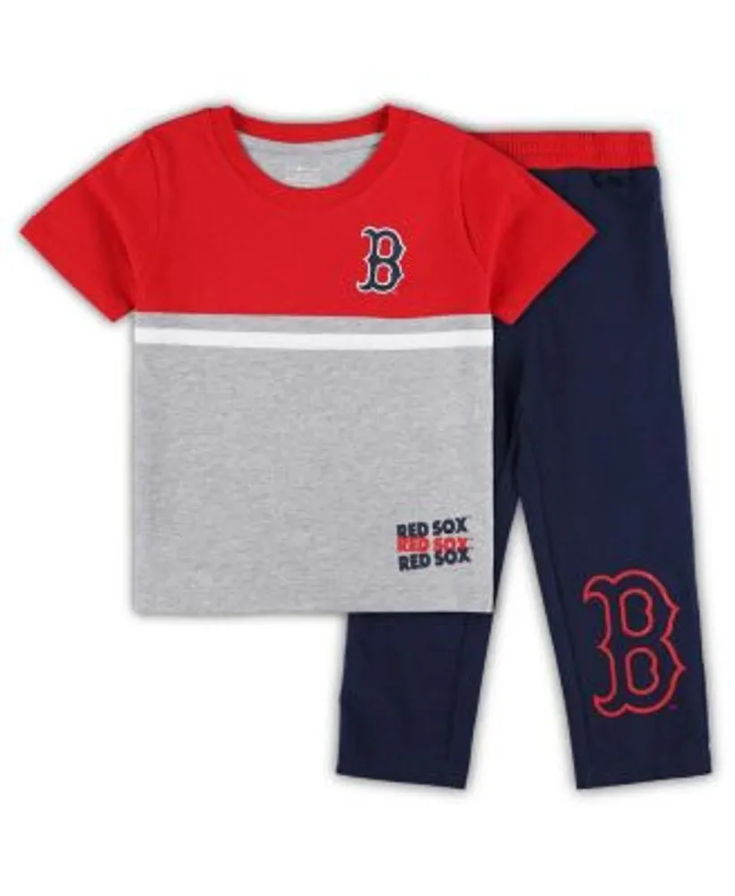Toddler Boston Red Sox Navy/Red Batters Box T-Shirt & Pants Set