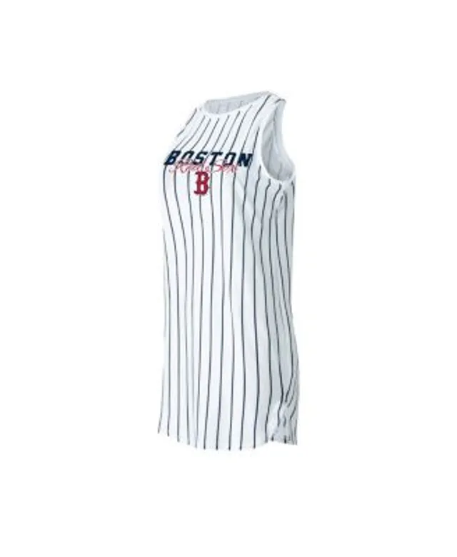 CONCEPTS SPORT Women's Concepts Sport White Boston Red Sox Reel Pinstripe  Top