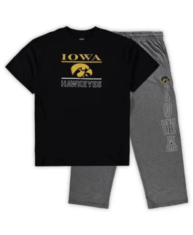 Concepts Sport Black/heathered Grey New Orleans Saints Big & Tall T-shirt &  Trousers Sleep Set