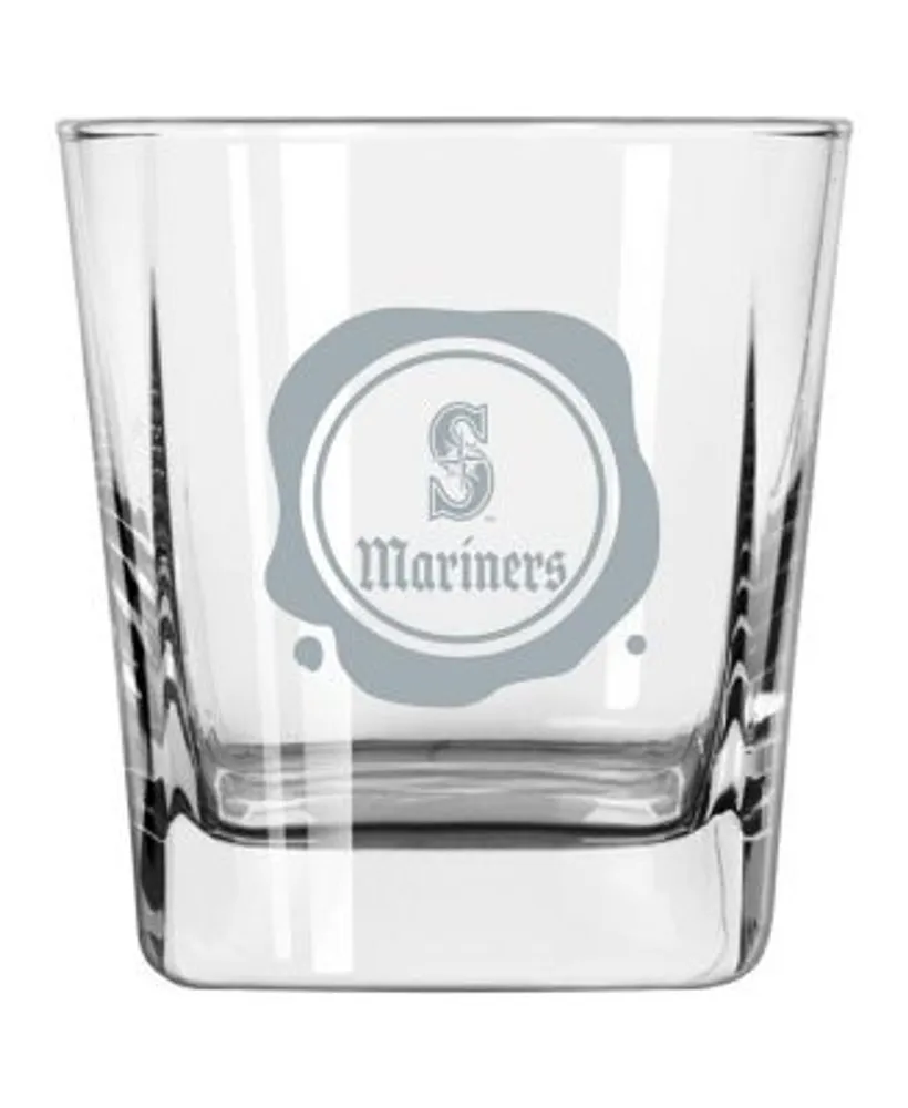 Logo Brands Seattle Mariners 14 Oz Frost Stamp Old Fashioned Glass