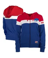 New England Patriots New Era Women's Throwback Colorblock Full-Zip