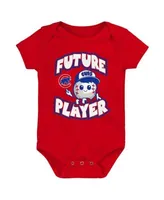 Newborn & Infant Toronto Blue Jays Royal/Powder Blue/White Minor League  Player Three-Pack Bodysuit Set