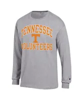 Men's Champion Charcoal Tennessee Volunteers Baseball Stack Long Sleeve T- Shirt