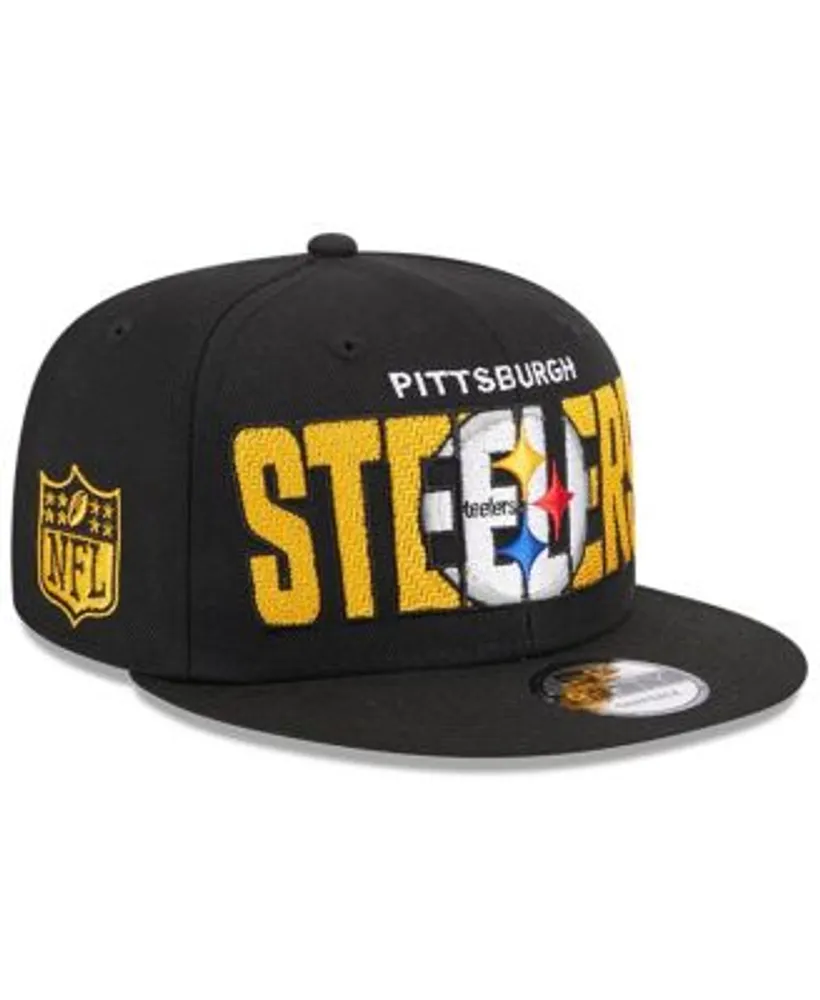 Pittsburgh Steelers New Era 2023 NFL Draft 39THIRTY Flex Hat – Stone/Black