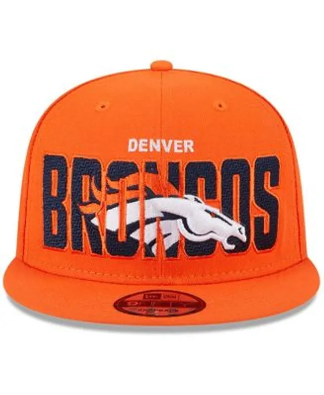 Denver Broncos New Era 2023 NFL Draft 39THIRTY Flex Hat - Stone/Orange