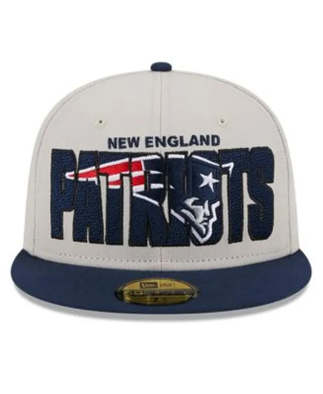 Men's New Era Black/Navy New England Patriots 2022 NFL Draft On Stage  59FIFTY Fitted Hat