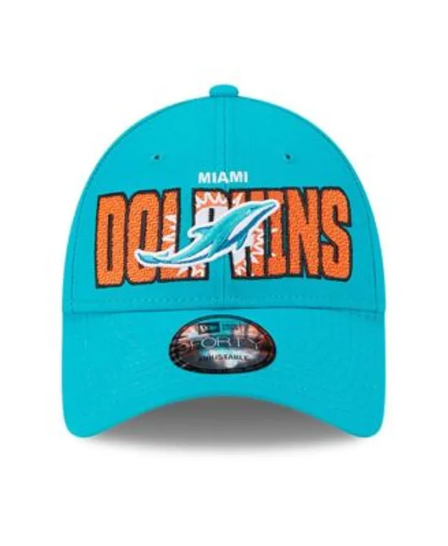 Men's New Era Aqua Miami Dolphins 2021 NFL Sideline Home 9FIFTY Snapback Adjustable Hat