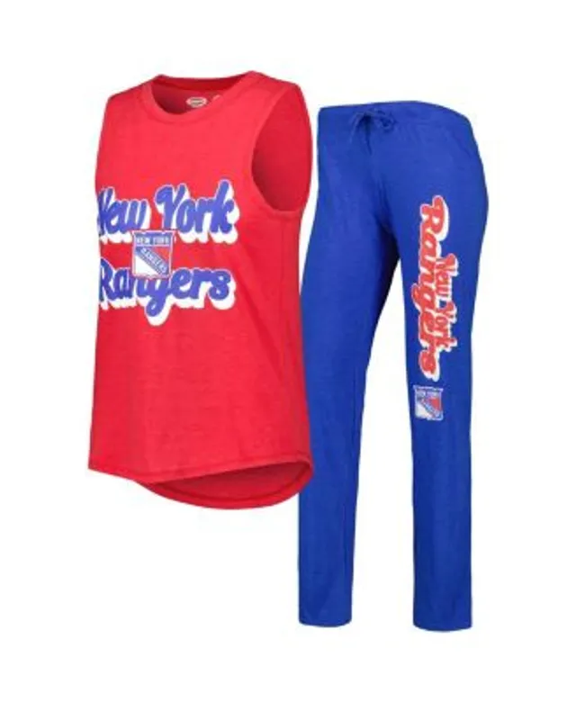 Women's Concepts Sport Red/Royal New York Giants Muscle Tank Top & Pants  Sleep Set