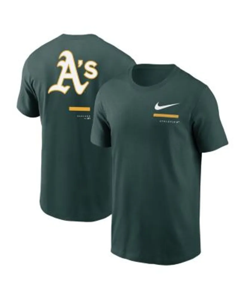 Nike Men's Green Oakland Athletics Over the Shoulder T-shirt