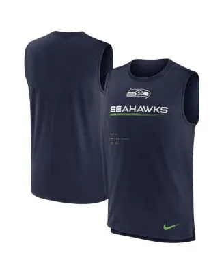 New Era Men's Heathered Gray Seattle Seahawks Brushed Sleeveless