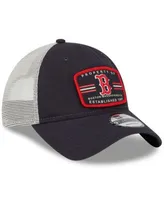 Men's Boston Red Sox '47 Navy/Red Sidenote Trucker Snapback Hat