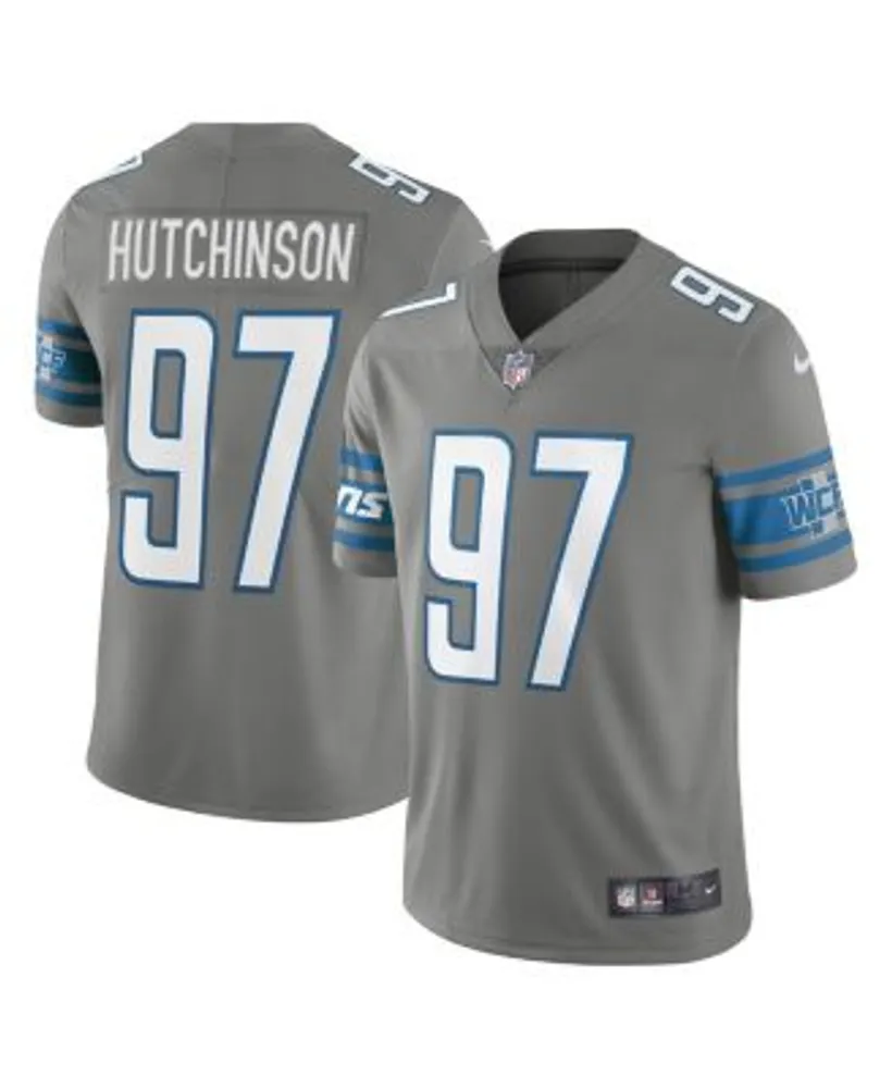 Men's Nike Aidan Hutchinson White Detroit Lions Vapor F.U.S.E. Limited Jersey