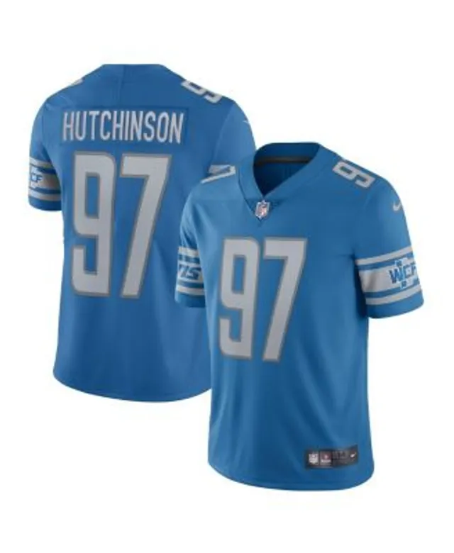 Men's Nike Amon-Ra St. Brown Blue Detroit Lions Vapor F.U.S.E. Limited Jersey