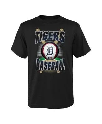 Outerstuff Big Boys Navy Detroit Tigers Primary Logo Team T-shirt - Macy's