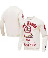 Atlanta Braves Pro Standard Cooperstown Collection Retro Old English Pullover  Sweatshirt - Cream