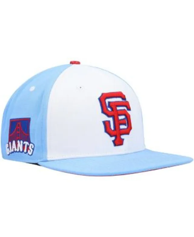 Pro Standard White, Light Blue Texas Rangers Blue Raspberry Ice Cream Drip  Snapback Hat for Men