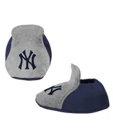 Newborn & Infant Navy/Red Atlanta Braves Three-Piece Love of Baseball Bib Bodysuit Booties Set